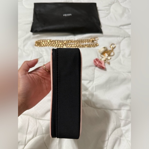 Prada Pink and Black Triangle Clutch - Picture 7 of 9